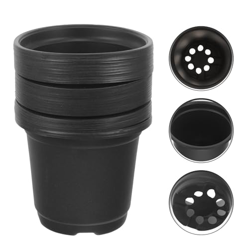 30pcs Black Medium Strawberry Nursery Pots Plant Nutrient Containers 100mm Diameter Plastic Seedling Containers for Indoor and Outdoor Succulent Propagation - view 6
