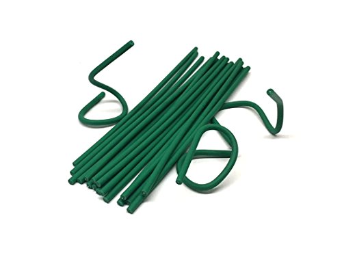 Set of 40 Plant Twist Tie - Flexible Green Rubber Coated Garden Training Wire (40) - view 2