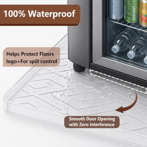 19.7"x19.7"x0.6" Silicone Refrigerator Drip Tray Appliance Mat - view 5