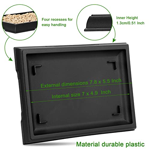 2 Pcs Bonsai Humidity Tray for Indoor Plants,7.8 X 5.5 Inch - view 2