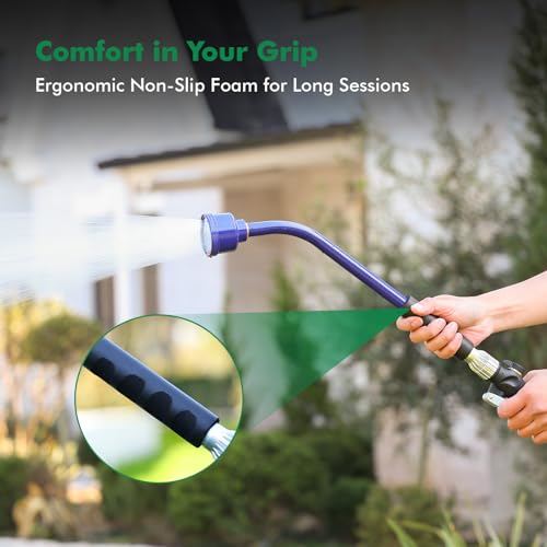 Heavy Duty Metal Watering Wand 24 Inches, Water Wand for Garden Hose - view 6