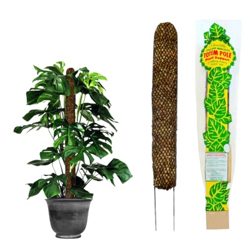 Sphagnum Moss Pole for Indoor Plants, Monstera Moss Pole, Plant Pole Made in USA - Ideal for Climbing Plants, Enhances Plant Growth & Stability - 12" Height