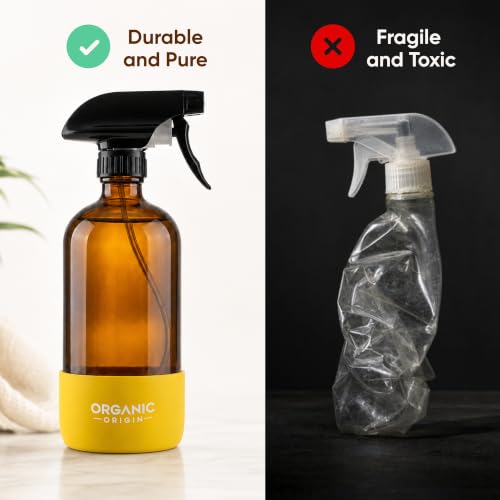 Organic Origin Amber Glass Spray Bottles, 16 oz with Protective Sleve - view 5