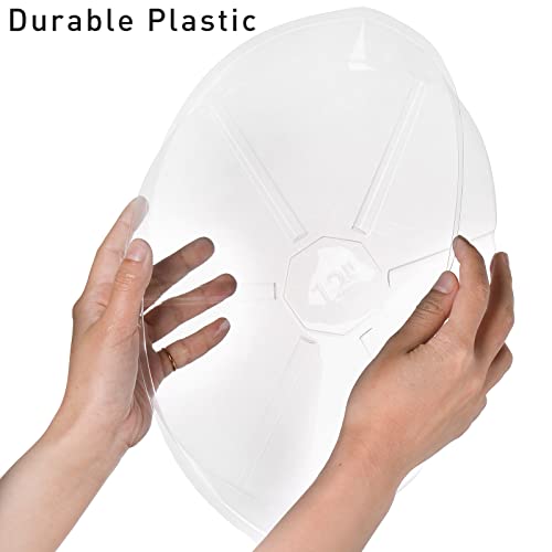 24 Pack Clear Plant Saucer Drip Trays, 6/8/10/12 Inch Plastic Plant Water Catcher Trays Flower Pot Saucers for Indoor Outdoor Plants, Round, 4 Sizes - view 4