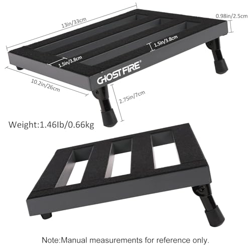 Ghost Fire Guitar Pedal Board Aluminum Alloy Super light Effect Pedalboard with Carry Bag (13''x10.2''SPL-2.5) - view 2