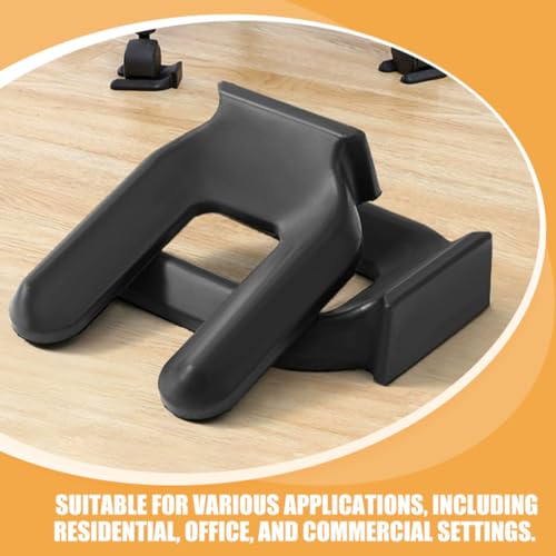4pcs Rubber Wheel Stopper Pads, Floor Grip and Drift Prevention - view 4