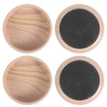 4pcs Wood Grain Furniture Foot Pads, Anti-Skid Grip