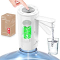 Water Dispenser Pump Bottles: Water Bottles 1-5 Gallons, Electric Water Dispenser USB Charging, White