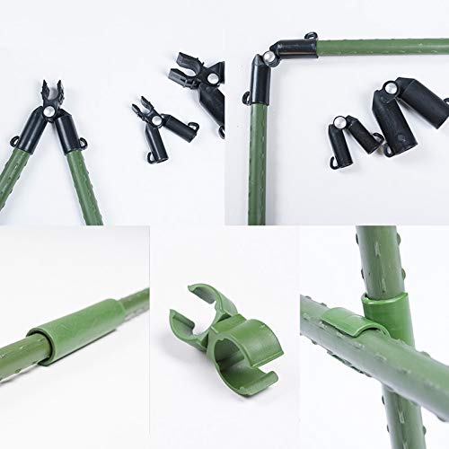 50 Pcs 5 Types 0.8In Diameter Garden Stake Connectors Plant Stake Connectors,Cross-Buckle Fixing Connector,Connecting Joint for Fences for Plant Supports Climbing (0.8in 20mm) - view 3