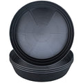 Plant Saucer 14 Inch, 4 Pack Extra Large Planter Saucer, Plastic Plant Saucers for Indoors and Outdoors, Deep Plant Pot Saucers, Drainage Tray for 9 10 12 in Planters