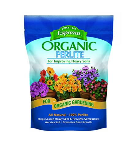 Organic Perlite; All Natural and Approved for Organic Gardening. Helps Loosen and Aerate Heavy Soils, Prevent Compaction & Promotes Root Growth – Pack of 1