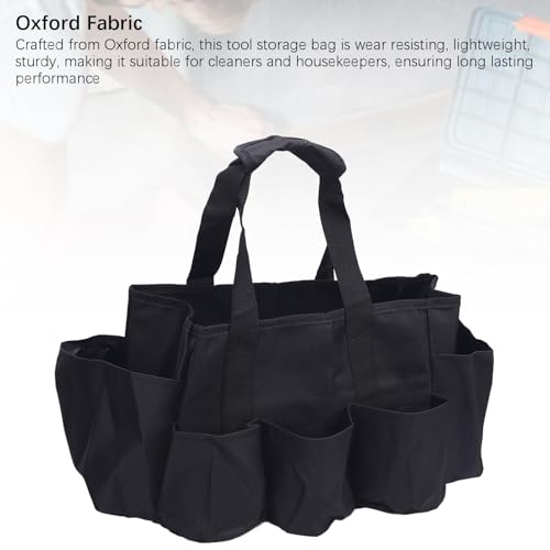 Portable Cleaning Caddy Supplies Organizer, Oxford Cloth Multiple Compartments Cleaning Tool Bag With Handle For Household Gardening Outdoor Maintenance - view 3