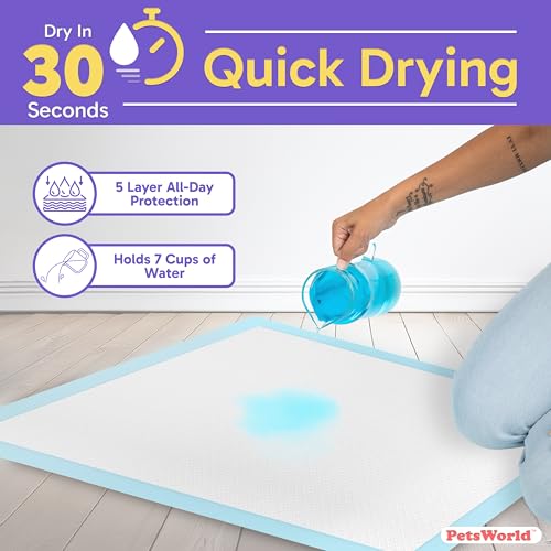 Giant Dog Potty Pads, Odor-Eliminating, 36" x 36", Ultra Absorbent 5-Layer Leak-Proof Training Pads for Dogs & Cats (36x36, 400 Count) - view 5