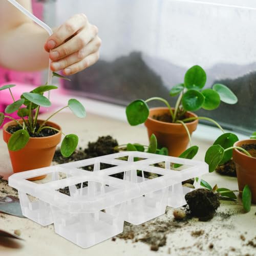 2pcs Grid Plastic Orchid Pot Tray Rack with Holes for Plant Root Care - view 4