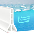 (Upgraded) 3” High Shower Threshold Water Dam 122 Inch Collapsible Shower Water Stopper Water Barrier Shower Water Guard Dry and Wet Separation for Bathroom Kitchen and More(10ft)