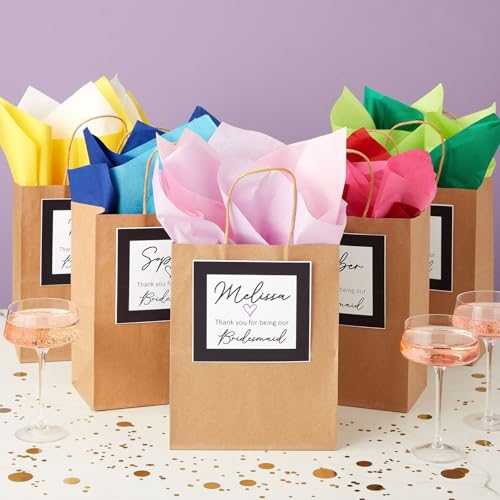 Colorful Tissue Paper for Gift Bags and Wrapping - 120 Sheets - Wrapping Paper Sheets for Presents & Supplies (10 Colors, 26" L x 19.8" W) - view 5