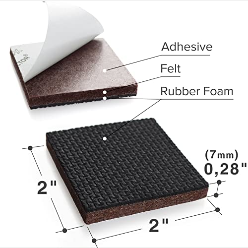 Non Slip Furniture Pads - 16 Premium Furniture Grippers 2"! - view 3