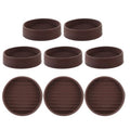 8pcs Inch Round Rubber Furniture Pads Non Slip Table Leg End Caps