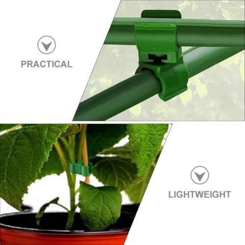 40pcs Green Plastic Trellis Connectors for Tomato Plants and Stakes - view 3