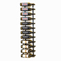 W Series Luxe Wine Rack 4 - Metal Wall Mounted Wine Rack - Modern, Label Forward Wine Storage - Space Saving Wine Rack with 24 Bottle Storage Capacity (Chrome Luxe)
