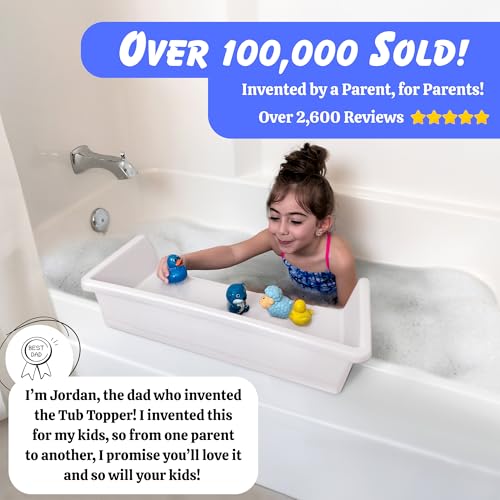 Mini Bathtub Splash Guard, Bath Shelf for Kids - Toy Tray, White - view 6