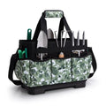 Garden Tool Bag with Hard Bottom, Garden Tote with Shoulder Strap