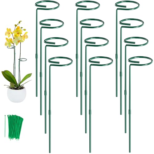 24 in Plant Stakes, 12 Pack Garden Plant Support Stakes(12" or 24")