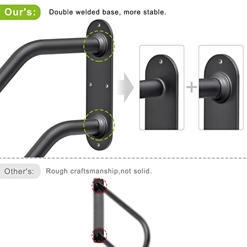 Heavy Duty Wall Mount Handrails for Indoor Outdoor 1-2 Steps - view 4