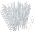 200 Pcs 6" Garden Plastic Plant Twist Ties Reusable White Cable Ties for Climbing Plant Support, Christmas Tree, Bags, Gardening Activity.(White)