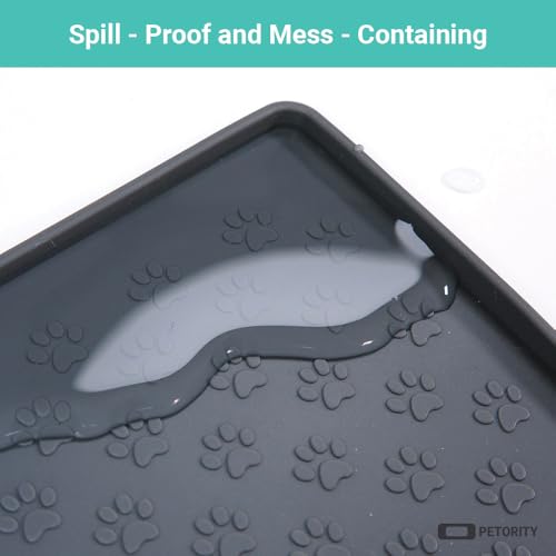 Dog Feeding Mat 16"x24", Food Grade Silicone Dog Food Mat for Food and Water. - view 4