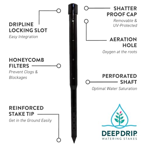 24" Watering Stake (3 Pack) (Black), 24GKDD - view 6