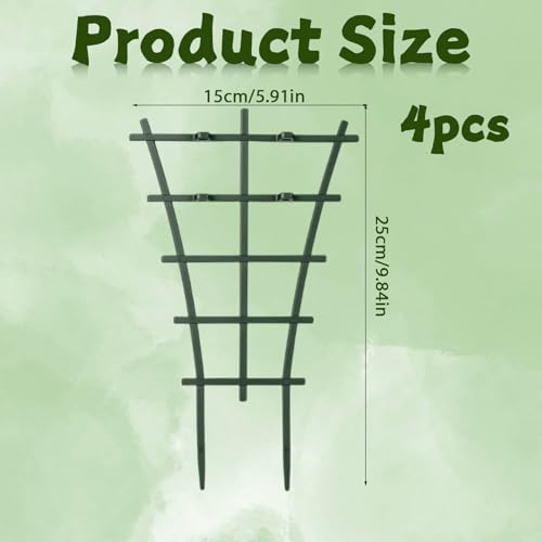 4 Pcs Mini Trellis, Plastic Garden Plant Support - view 2