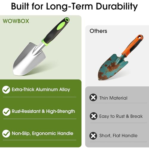 Garden Tools Set, 10 PCS Heavy Duty Gardening Hand Tools Kit, Green - view 5