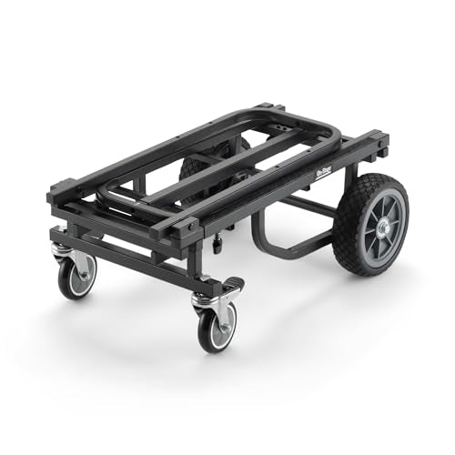 On-Stage UTC2200 Utility Cart (Rolling Dolly Handcart, Heavy-Duty Transportation, 485 Pound Weight Capacity, Load in and Load Out Equipment, Adjustable Length, Folding Handles, Locking Casters) - view 3