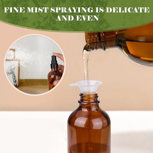4 oz Amber Glass Spray Bottles for Essential Oils, Small, 35Pack - view 3