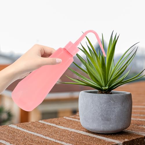 Squeeze Watering Bottle Pink with Bent Spout Plastic 480ml - view 6