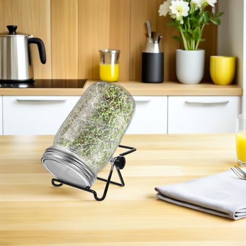 Stainless Steel Mason Jar Sprouting Stand Kit for Beans and Seeds - view 7