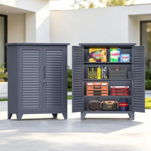 Outdoor Storage Cabinet, Balcony Storage Cabinet - view 5