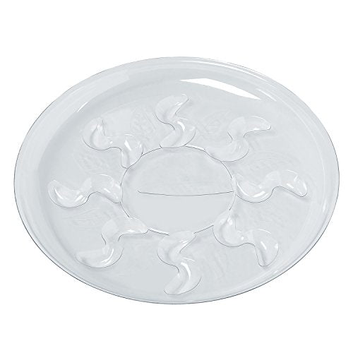 5 Pieces of 12 inch, Clear Thick Plastic Heavy Duty Sturdy Plant Saucer Drip Trays for pots (12") - view 3