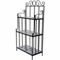 Mosaic Plant Stand. 3-Tier Iron Rack for Indoor Outdoor Garden