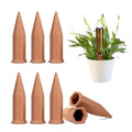6Pcs Self-Watering Spikes, Hexagonal Terracotta Watering Stakes