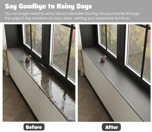 Window Sill Mat 72 Inches Diatomaceous Earth Windowsill Mat, Quick Drying Adjustable Windows Cill Cover, Solid Color Kitchen/Bay Window Cushion(Beige,72x12inch (182x30cm)) - view 2
