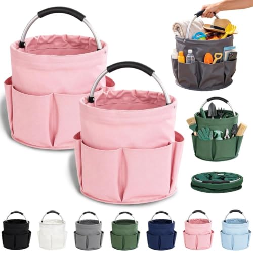 Multifunctional Foldable Gardening Storage Bags, 4.4 Gallon With 6 Pockets