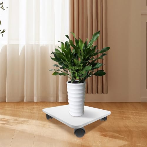 Wheeled Plant Pot Base with Drainage Tray, Swivel Rolling Stand - view 5
