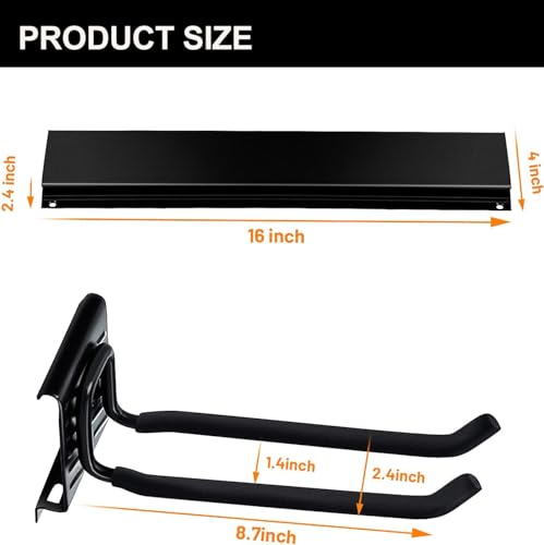 Garage Storage Organization Wall Mount Folding Chair Hangers - view 4