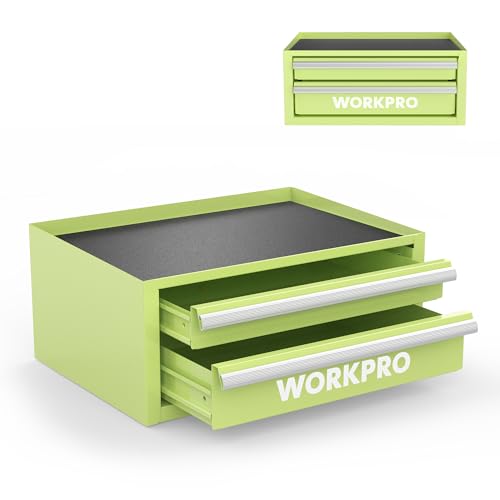 12.5" Mini Metal Tool Box with 2 Drawers
