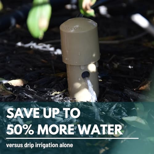 14 in. Plant Watering Stake (3 Pack) (Tan) | UV-Protected ABS Plastic Deep Root Irrigation Spike for Yard Plants, Shrubs, Vines - view 4