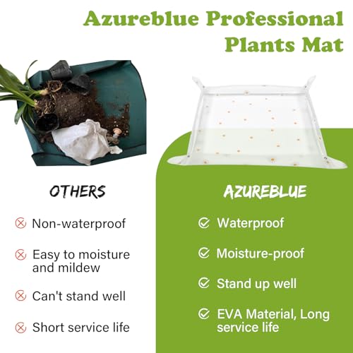 Repotting Mat for Indoor Plants Waterproof Clear Potting Mat Foldable Plant Potting Repotting Tray Portable Gardening Tray for Indoor Potting Soil, House Plants Orchid,Succulents 31.5 x 23.6 - view 5