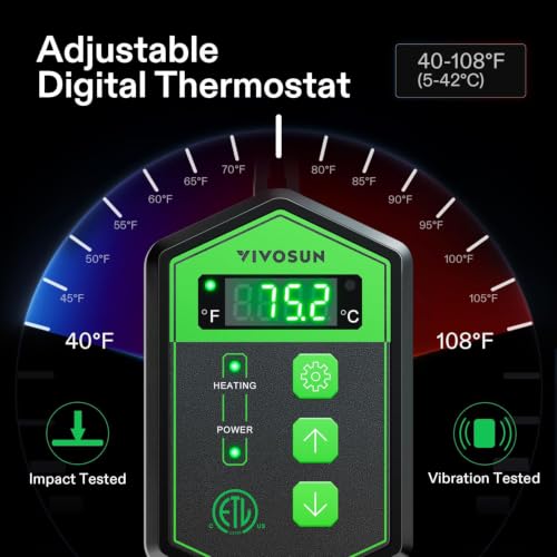 10"x 20.75" Seedling Heat Mat and Digital Thermostat Combo Set - view 4
