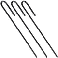 12-Inch Rebar J Hooks 10 Pack, 1/4-Inch Heavy Duty Ground Anchors